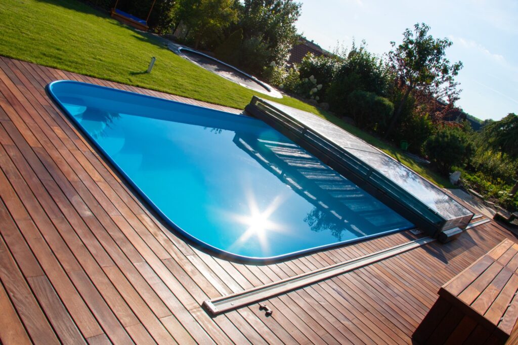 Premium timber deck and pool decking by Marlin Interiors in Auckland
